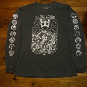 Hollow Knight Graphic Long Sleeve Shirt - Black